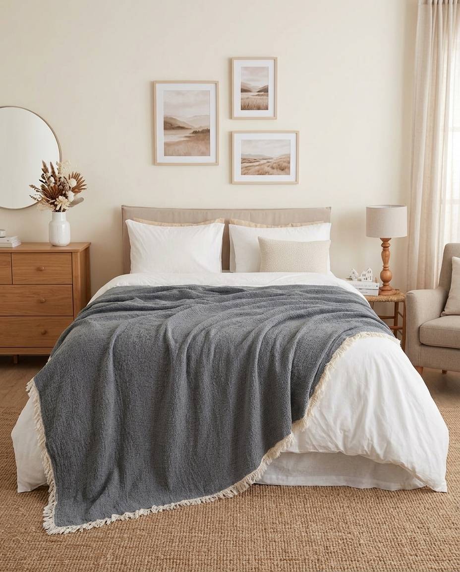 Frazada Gris Antracita