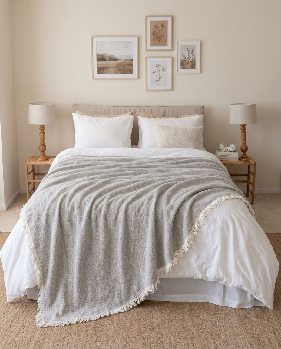 Frazada Gris Claro